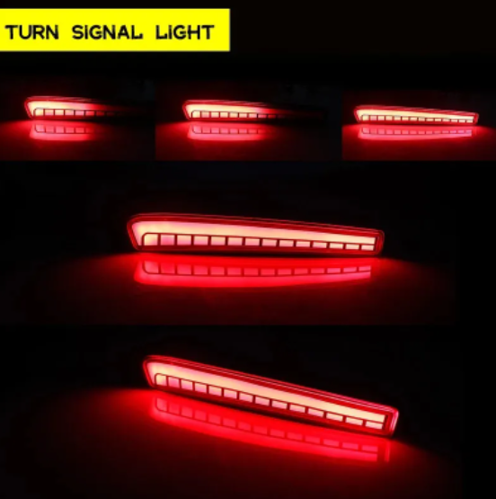 KEEN New LED Rear Bumper Reflector Light for Toyota Corolla 2019 2020 2021 Tail Light Flow Turn Signal Brake Parking Lamp