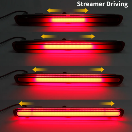  KEEN New 12 V Red Rear Bumper Reflectors Light for Toyota Hilux Tail Lights Auto Brake Warning Lamp Flow Driving