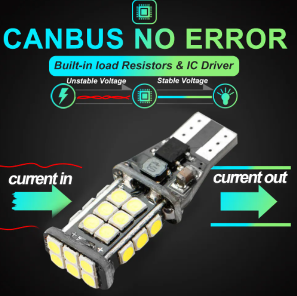  KEEN Canbus led T15 Light Bulbs 3030 24SMD Car Reverse Lamp Turn Signal Lights W16W Car Lamp