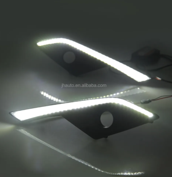 KEEN 12V Car LED led daytime running light for 2016 2017 2018 Mazda CX-3 DRL amber turn signal fog lamp cover