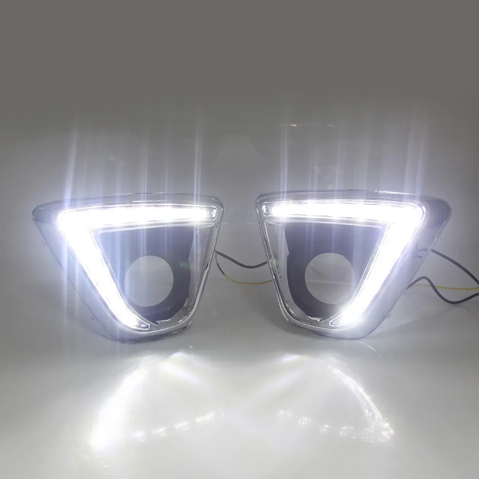 KEEN 12V DRL for Mazda CX-5 2012-2015 led Daytime Running Light Driving Fog Lamp with Turn Signal Head Lamp