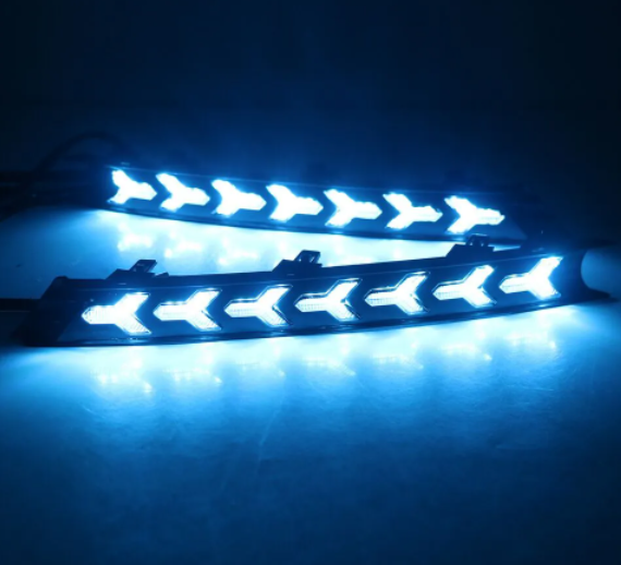  KEEN LED Daytime Running Light for Mazda CX-5 cx5 2017 2018 2019 2020 2021 DRL with Flowing Turn Signal Fog Lamp