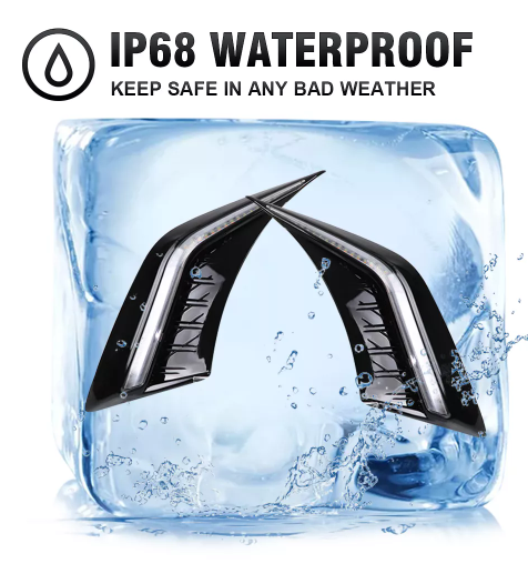 KEEN Car Led DRL for Lexus ES Series ES350 ES250 2018-2022 Daytime Running Lights Flow Turn Signal Fog Lamp Auto Head Lights