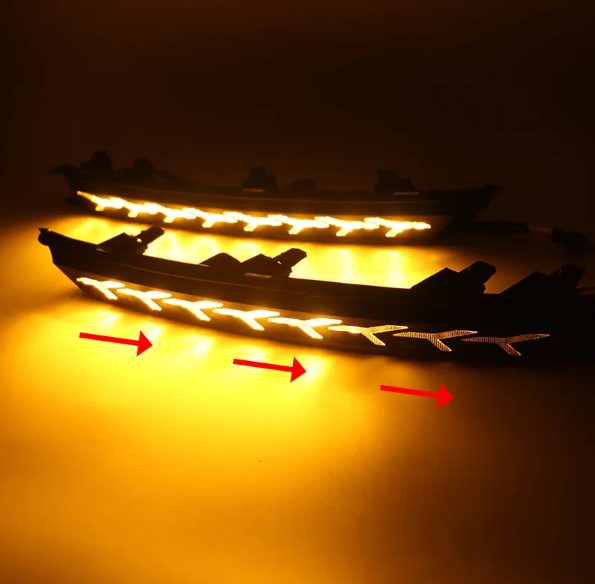  KEEN 12V LED DRL for Mazda CX-5 CX5 2017 2018 2019 Daytime Running Lamp with Dynamic Turn Signal Fog Lights