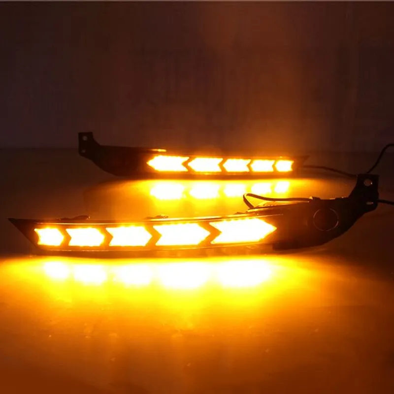 KEEN 12V Car Light Daytime Running Lamp for Mazda CX-5 CX5 2017-2021 led DRL Fog Lamp Flow Turning Headlight