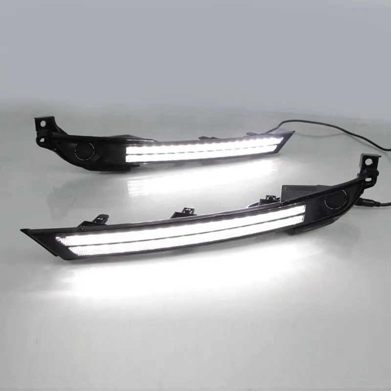   KEEN led DRL for Mazda CX-5 CX5 2017-2021 Daytime Running Light Driving Fog Lamp Cover LED with Turn Signal