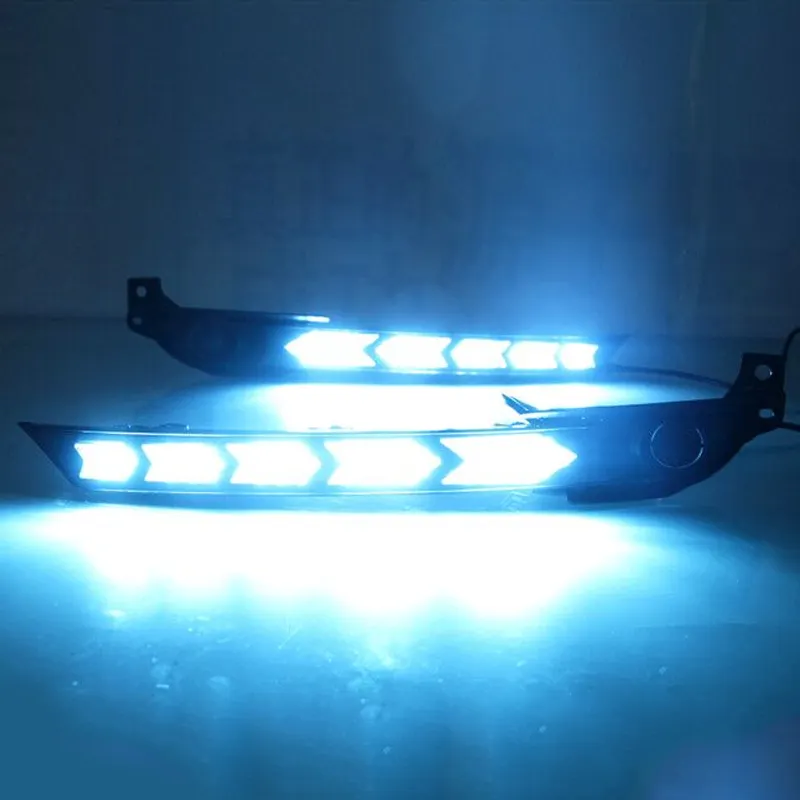 KEEN 12V Car Light Daytime Running Lamp for Mazda CX-5 CX5 2017-2021 led DRL Fog Lamp Flow Turning Headlight