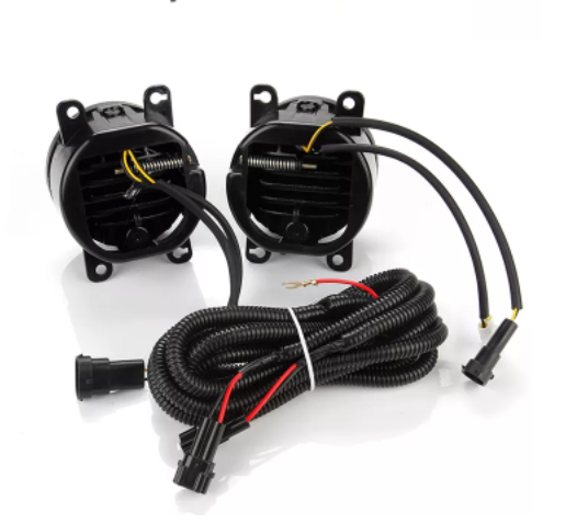 KEEM 12V Start-scan Car led Fog Lamp for Ford F150 Fiesta Mondeo Focus Foglights with Angel Eye Yellow and White Head Lights