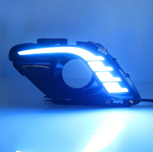  KEEN 12V Daylight LED for MAZDA 6 ATENZA 2013-2016 Fog Lamp Cover LED DRL Turn Signal Lights Auto Headlight