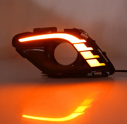  KEEN 12V Daylight LED for MAZDA 6 ATENZA 2013-2016 Fog Lamp Cover LED DRL Turn Signal Lights Auto Headlight