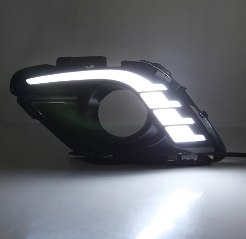  KEEN 12V Daylight LED for MAZDA 6 ATENZA 2013-2016 Fog Lamp Cover LED DRL Turn Signal Lights Auto Headlight