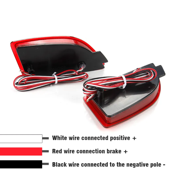  KEEN Waterproof 12v Rear Reflectors led for Mazda 2 3 6 AXELA 2013-2016 Car Light Tail Warning Light Brake Lamp