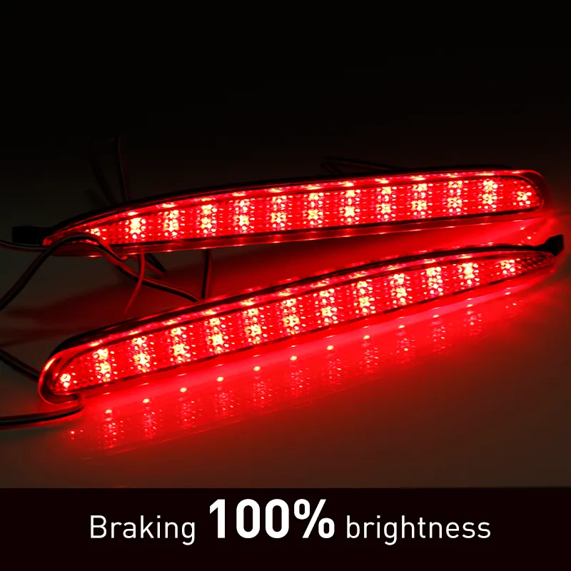  KEEN 12V Car Accessories Taillamp Brake Stop LED Red Rear Bumper Reflector For Mazda 6 atenza LED Tail Light Warning Lamp