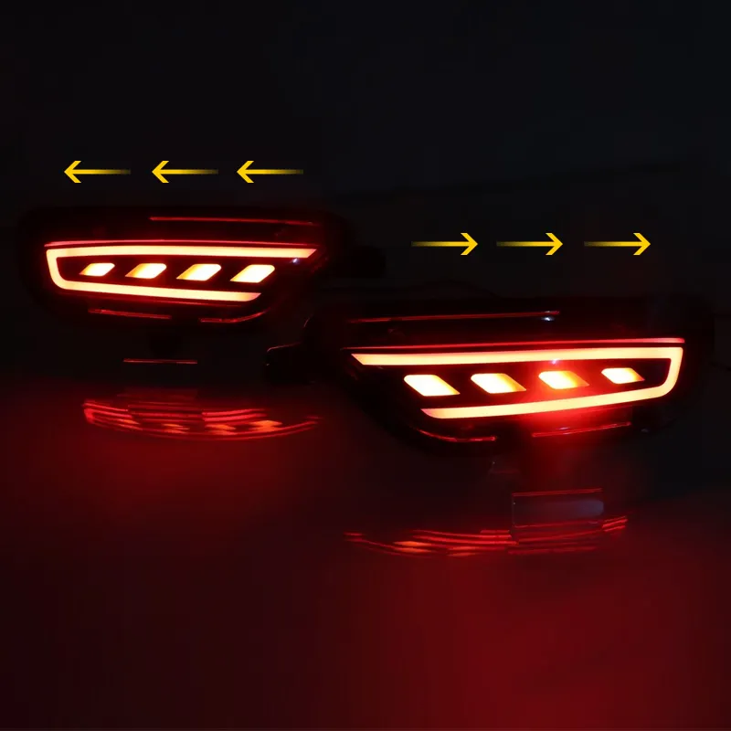 KEEN Waterproof Car led Rear Bumper Reflector for Mazda CX-5 2018-2020 Tail light with flow Turning Brake Stop Light
