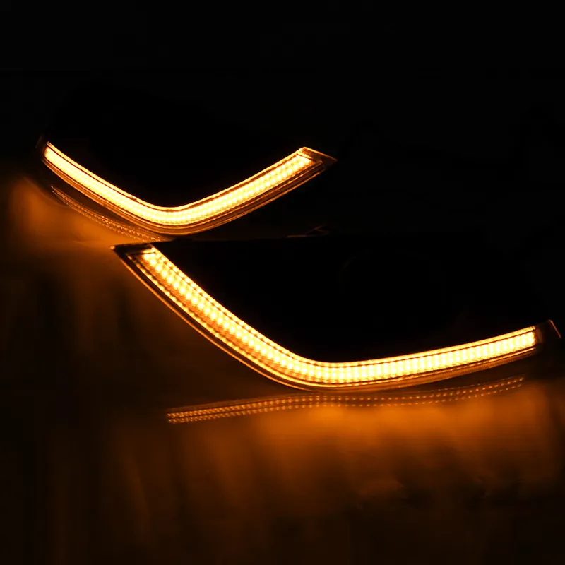 KEEN Super Bright 12V LED DRL for Nissan SUNNY Versa 2014 Led Daytime Running Light with amber Turn Signal Light