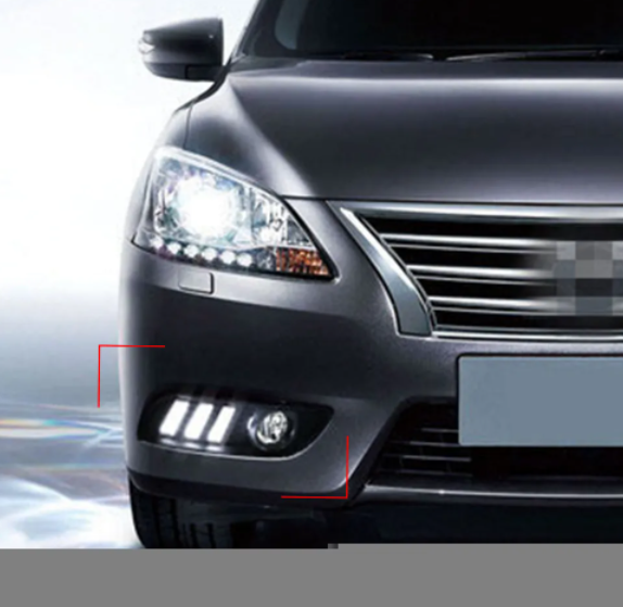KEEN Car Styling led DRL for 2012-2015 Nissan SYLPHY SENTRA Daytime Running Lamp Turning Signal Driving Fog Light