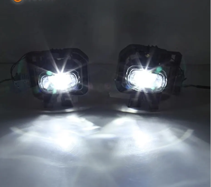  KEEN Super Bright Car LED Fog Light For 2021 Nissan Navara NP300 DRL 6000K 2022 White Frontier Fog Lamp Cover Light 12V LED