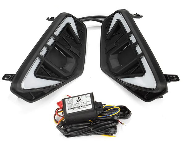  KEEN Car LED Daytime Running Light For Nissan Frontier Navara NP300 DRL 6000K 2020 2021 White Fog Lamp Cover Light 12V LED