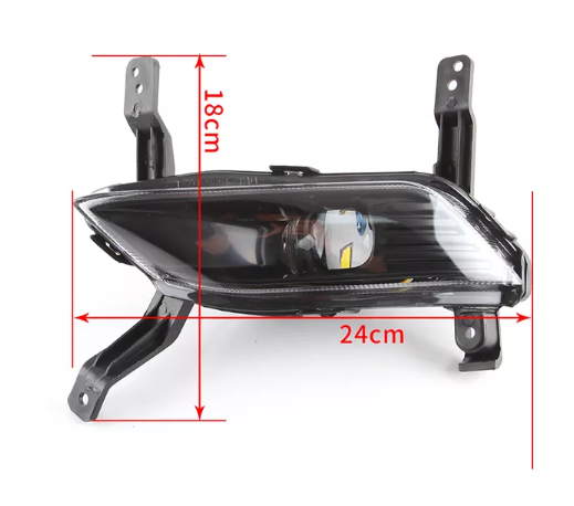 KEEN Hot Sale Car LED DRL for 2019-2020 Hyundai Santa Fe White Daytime Running Light Foglight Cover LED Headlight IX45 Santafe