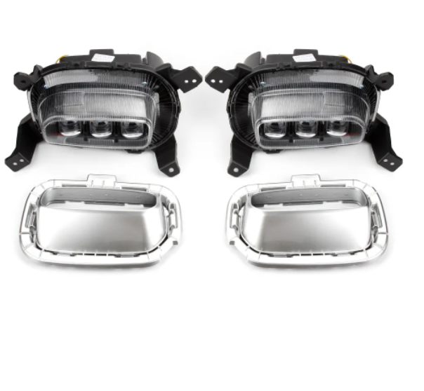   KEEN Car LED Daytime Running Light For India Kia Seltos KX3 DRL 2019 2020 6000K White Fog Lamp Cover Light 12V LED