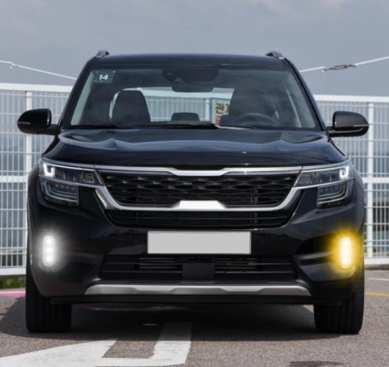   KEEN Car LED Daytime Running Light For India Kia Seltos KX3 DRL 2019 2020 6000K White Fog Lamp Cover Light 12V LED