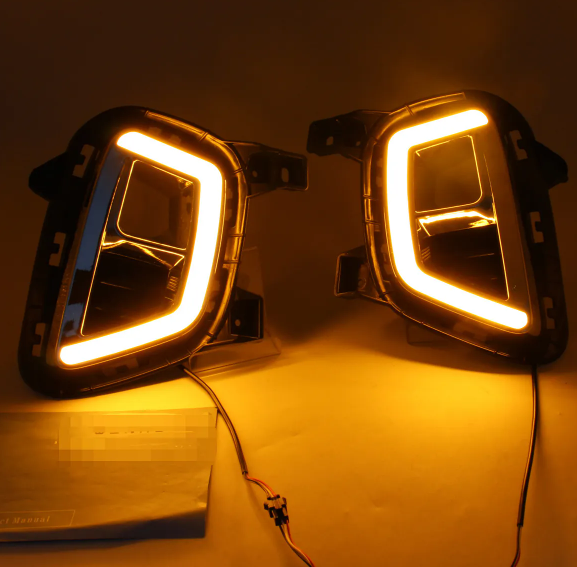  KEEN New Daytime Running Lights for KIA Sonet India Version 2020 2021 2022 led DRL Turn Signal Driving Fog Light Headlamp