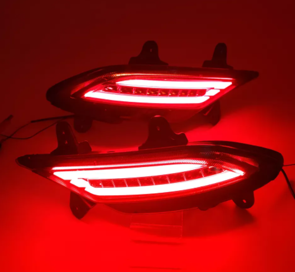 KEEN Car Rear Bumper Light for Hyundai IX25 Creta 2020 2021 Tail Fog Lamp Brake Reverse Flow Turn Signal Reflector Lights