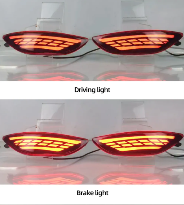 KEEN Led Rear Bumper Light for Hyundai Accent Verna Brio Solaris 2012-2016 Tail Lamp Flow Turn Brake Parking Lights Reflectors