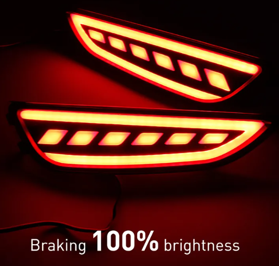  KEEN Hot Sale LED Rear Bumper Light for Hyundai Accent Hatchback 2012-2017 Brake Parking Reflectors Tail Lamp