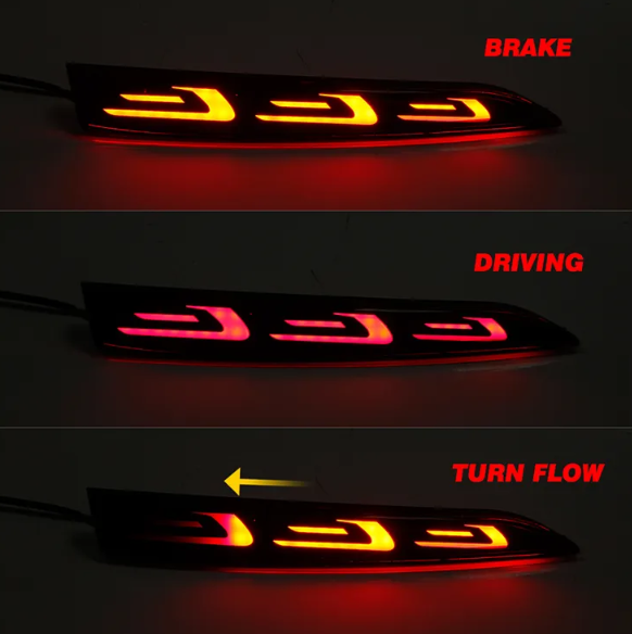  KEEN Car Tail Light for Hyundai Accent/Verna 2018-2020 Rear Bumper led Auto Warning Brake lamp Turn Signal