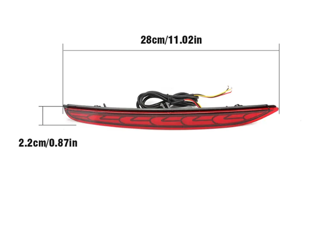  KEEN 12V Auto Turning led Reflectors for 2018 Hyundai Grand I10 Sedan/Xcent Car Brake Parking Light Rear Bumper Lamp