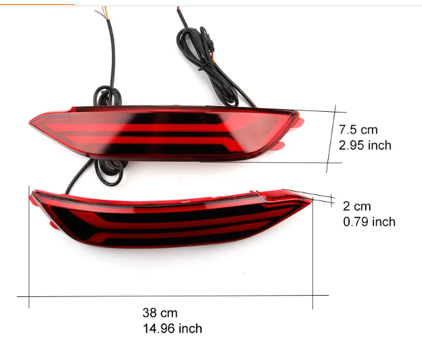  KEEN LED Tail Light For Hyundai Tucson 2016 2017 12V Auto Rear Bumper Reflector Lamp Car Brake Lights With Turn Signal