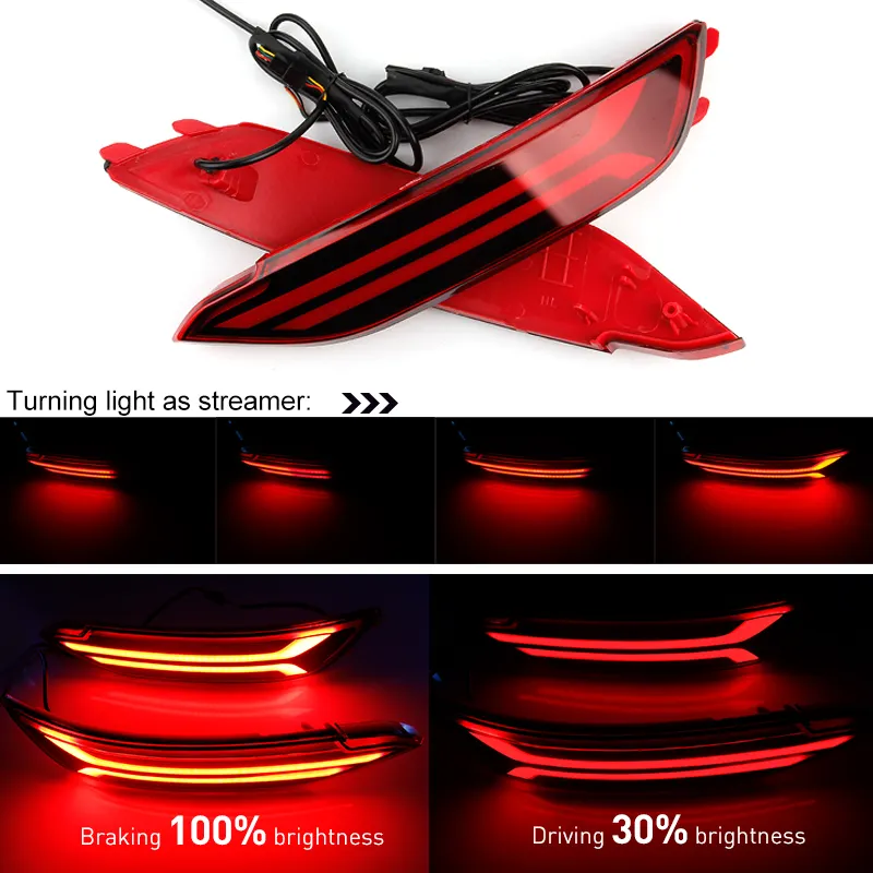  KEEN LED Tail Light For Hyundai Tucson 2016 2017 12V Auto Rear Bumper Reflector Lamp Car Brake Lights With Turn Signal