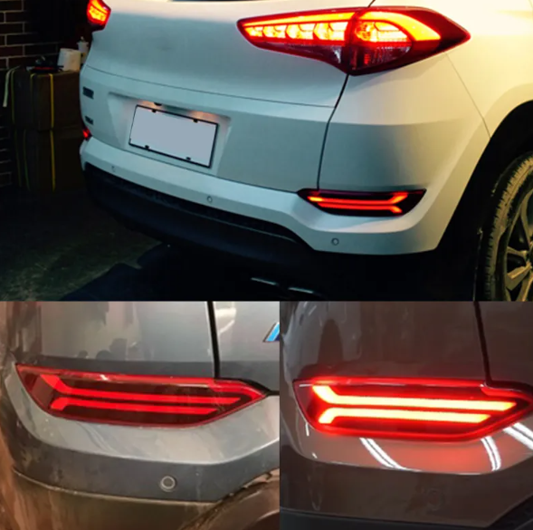  KEEN LED Tail Light For Hyundai Tucson 2016 2017 12V Auto Rear Bumper Reflector Lamp Car Brake Lights With Turn Signal