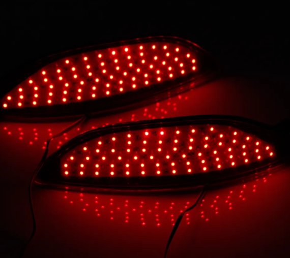    KEEN Waterproof Red 12V LED Car Rear Bumper Light For 2012-2016 Hyundai Accent/Verna Auto Tail Brake Lights led Reflector