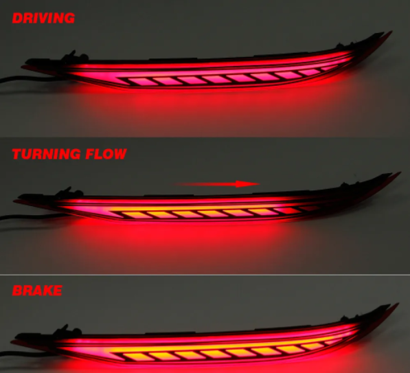  KEEN New 12V Rear Bumper Light for Hyundai Elantra 2021 Tail Brake Stop Lamp Flowing Turn Signal Reflectors led