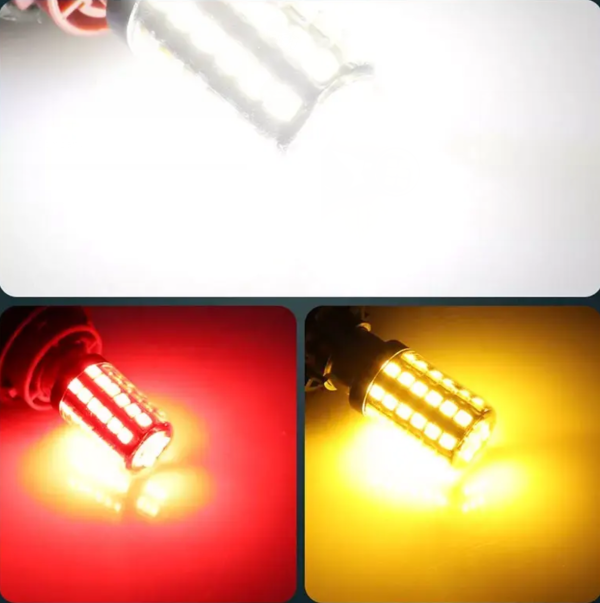 KEEN 12V Flash LED Bulb 1156 P21W Turn Signal Light Bulbs 2835 54smd 1157 BA15D Led BA15S BAU15S BAY15D Car Tail Lights