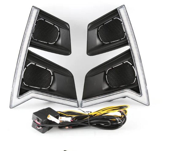  KEEN 12V Sequential led Daytime Running Light for ISUZU D-Max 2021-2022 DRL with Flow Turning Lights Dmax Fog Light Cover LED