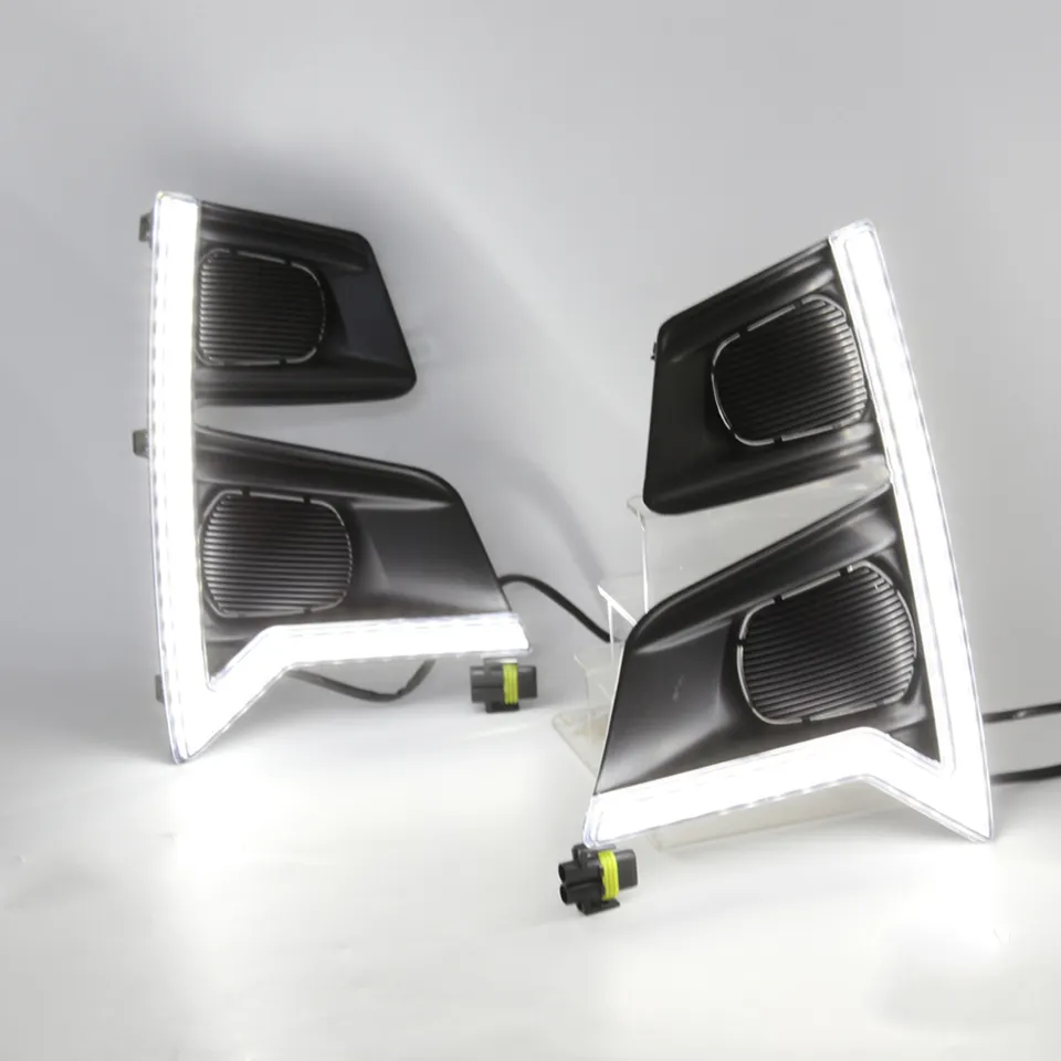  KEEN 12V Sequential led Daytime Running Light for ISUZU D-Max 2021-2022 DRL with Flow Turning Lights Dmax Fog Light Cover LED