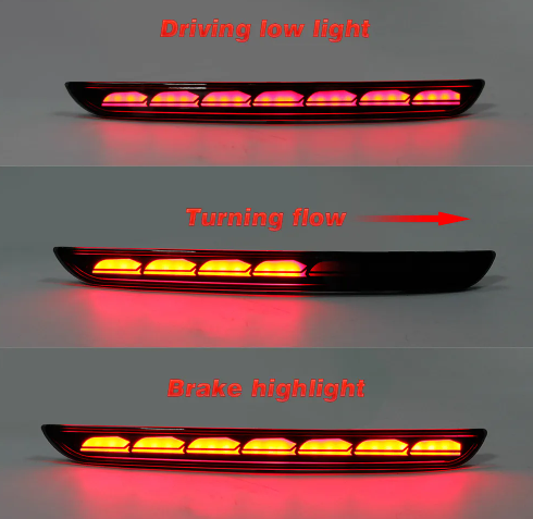  KEEN Car Rear Bumper Light for Honda Civic Sedan Hatchback 2022 2023 Tail Lamp with Flow Turn Signal Reflector Brake Lights
