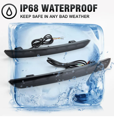  KEEN Car Rear Bumper Light for Honda Civic Sedan Hatchback 2022 2023 Tail Lamp with Flow Turn Signal Reflector Brake Lights