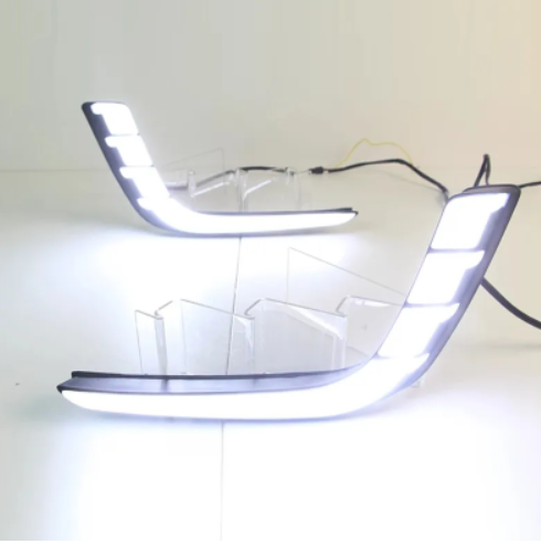 KEEN LED DRL Headlight for Suzuki Swift 2013-2016 Daytime Running Light With Yellow Flow Turn Signal Fog Lamp