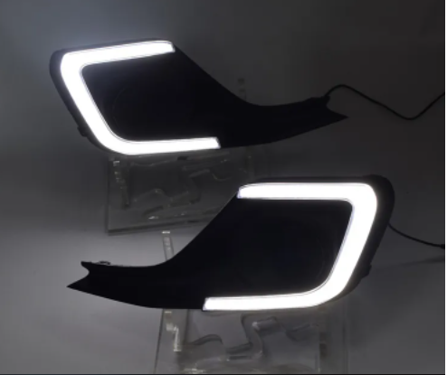  KEEN White and Amber Car LED DRL Daytime Running Light for Suzuki Swift 2018 2019 with Turning Signal DC 12V Fog Lamp Cover