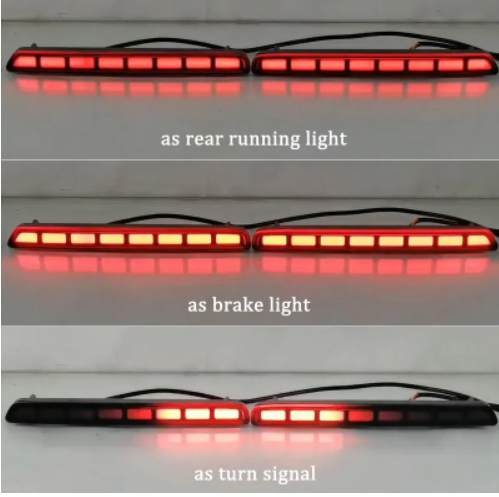 KEEN 12v Car Led Rear Bumper Light for Honda CR-V CRV 2023 Start Scan Taillight with Flow Turn Signal Brake Stop Reflector Lamp