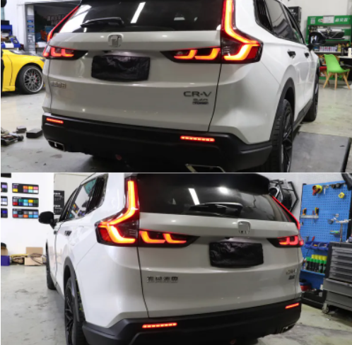  KEEN 12v Car Led Rear Bumper Light for Honda CR-V CRV 2023 Start Scan Taillight with Flow Turn Signal Brake Stop Reflector Lamp