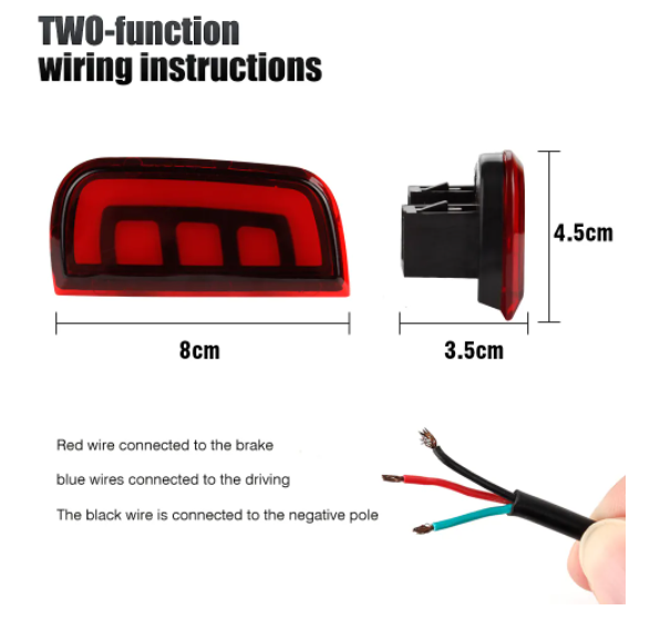  KEEN Rear Bumper Light for Honda Civic 2016 Tail Lamp Brake Warning Led Reflector Lights Rear Fog Lamp