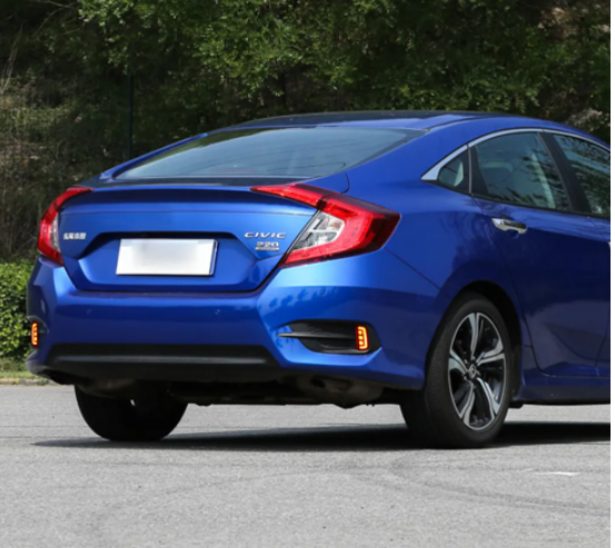  KEEN Rear Bumper Light for Honda Civic 2016 Tail Lamp Brake Warning Led Reflector Lights Rear Fog Lamp