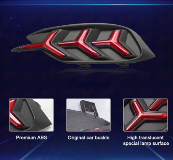   KEEN Hot Sale Tail Lamp Rear Bumper Light for Honda Civic 2017 2018 Flow Turning Brake Warning Reflectors Lights 12V Driving LED