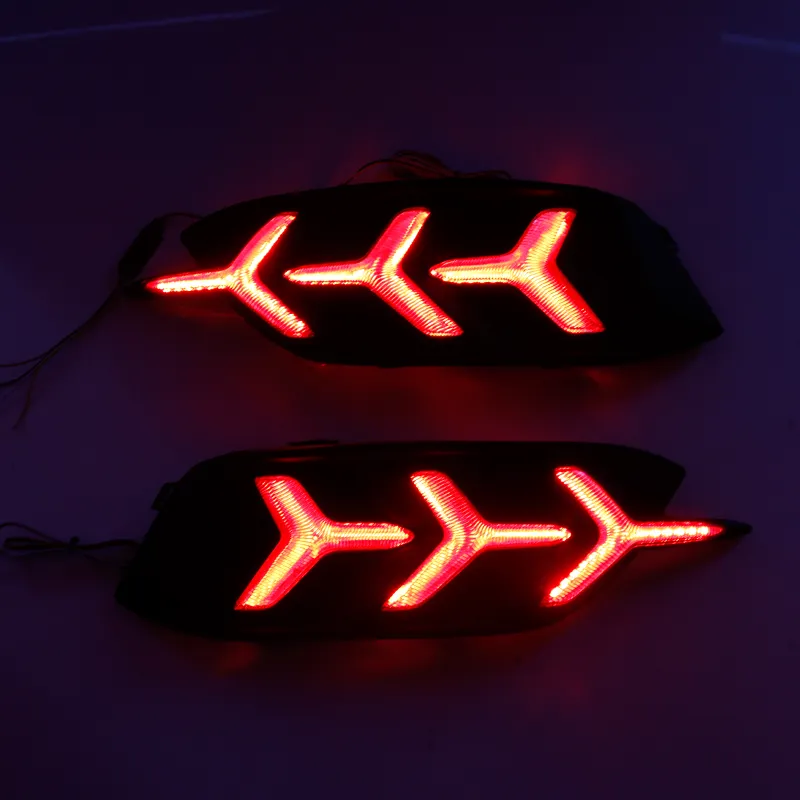   KEEN Hot Sale Tail Lamp Rear Bumper Light for Honda Civic 2017 2018 Flow Turning Brake Warning Reflectors Lights 12V Driving LED