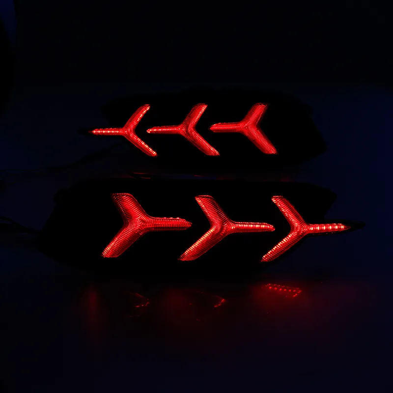   KEEN Hot Sale Tail Lamp Rear Bumper Light for Honda Civic 2017 2018 Flow Turning Brake Warning Reflectors Lights 12V Driving LED